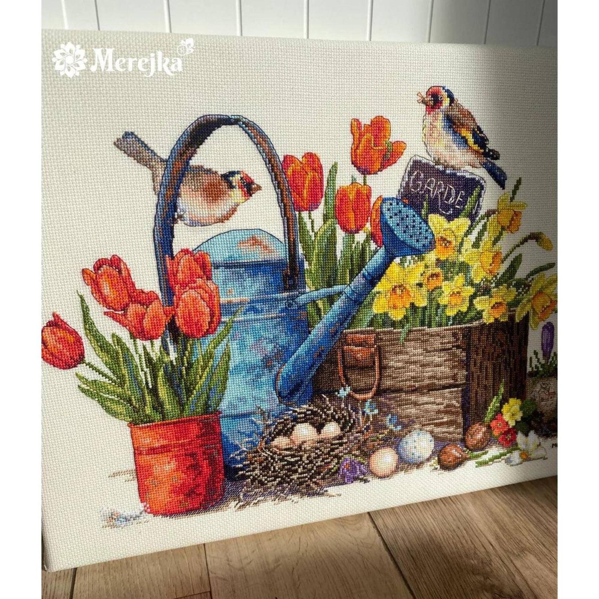 Merejka® Spring Garden Counted Cross Stitch Kit